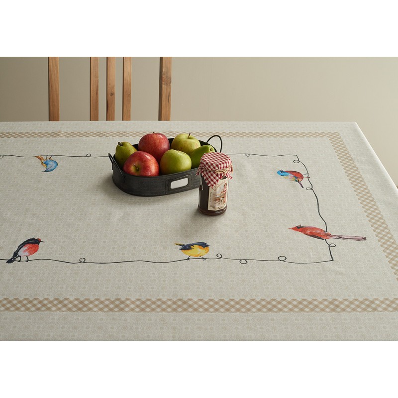 Maison d' Hermine Tablecloth 100% Cotton Table Cover Decorative Washable