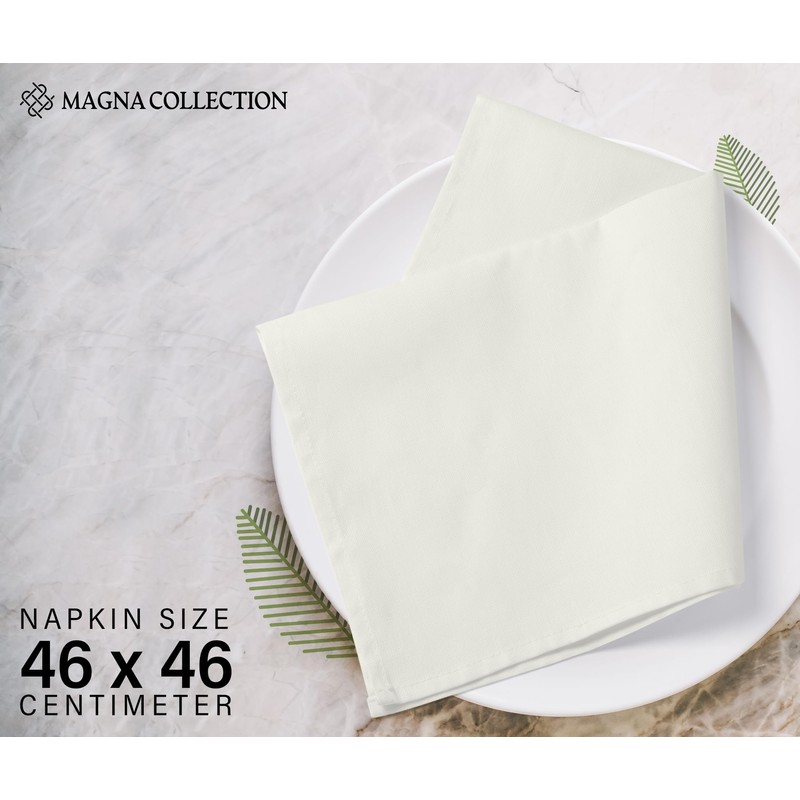 Magna Collection Cotton Cloth Napkins – Set of 12 (46cm