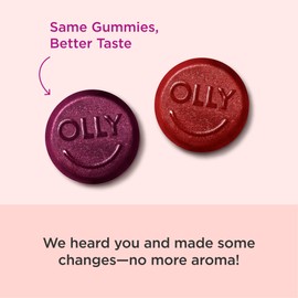 OLLY Men's Multivitamin Gummy, Vitamins A, C, D, E, B, Zinc, Blackberry Flavor, 45 Day Supply - 90 Count