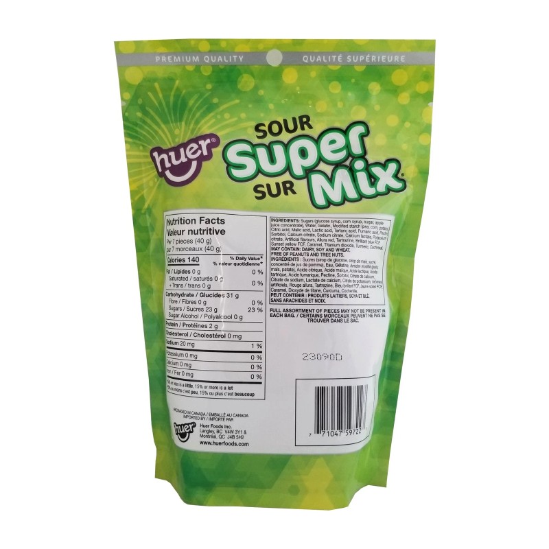Huer Sour Super Mix Gummies, 350g/12 oz