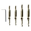 JIEHU 4 Pcs Self Centering Drill Bit Set, Hinge Drill