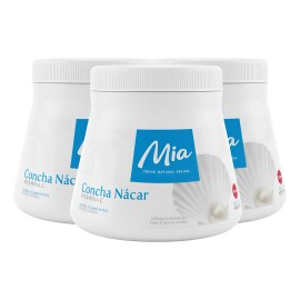 3 Pack Crema Concha Nácar Aclara Despigmenta Vit. C 400 Grs