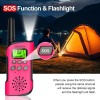 AWANFI Long Range Walkie Talkie Set with LED Flashlight Lanyard,