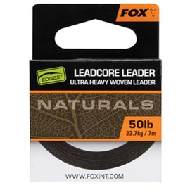 Fox Naturals Leadcore 50 lb 22.7 kg - 7 m Leader Line, Leader Material for Carp Fishing