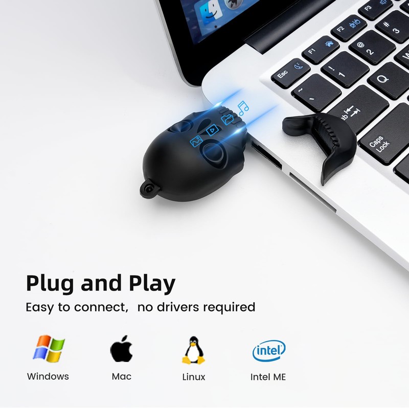 BorlterClamp USB 2.0 Flash Drive Skull Shape Funny Memory Stick