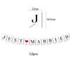 JUST MARRIED Banner Wedding Decorations for Reception Wedding Bunting Photo