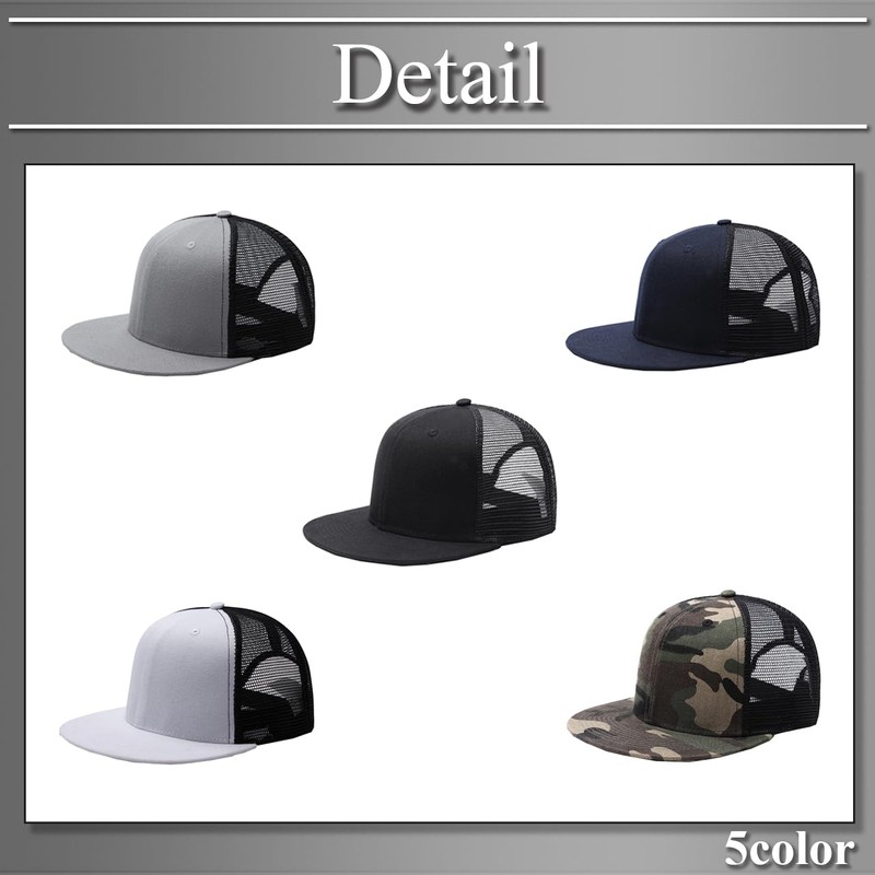 Buzz Selection CAP201 Cap, Plain, Cap, Camouflage, Mesh Design, Stylish,
