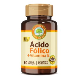 Ácido Fólico + Vitamina E Naturelab • 60 Cápsulas • Apoyo Nutricional Diario