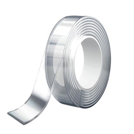 solathree Double Sided Tape, Nano Tape, Super Strong Tape, Magic Tape, Removable, No Glue Residue, Waterproof, Reusable, Washable, Multifunctional, Storage, Floating Storage, Anti-Slip, Earthquake Prevention, Home, School, Office (Length 3.9 ft (1 m) Wid