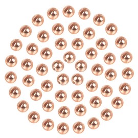 MUUNN 150pcs Tungsten Slotted Beads for Fly Tying, Sink Deeper and Faster 12 Colors/13 Sizes Slotted Tungsten Beads Fly Tying Beads Head Fly Tying Materials(Copper,3.8mm)