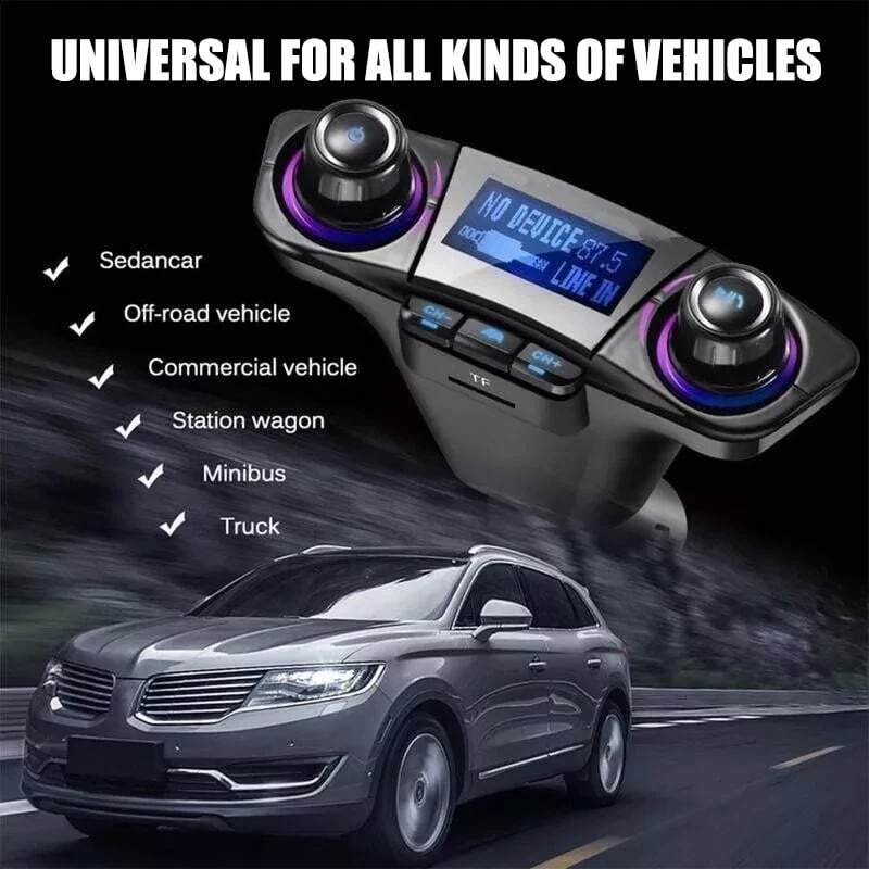 For Car Wireless Bluetooth FM 2USB Bluetooth 4.0 FM Transmitter