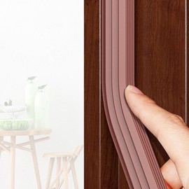 Door & Window Gap Sealer, Soundproofing Weatherstrip, Draft Stopper Door Gap Sealer HE 4mm Grey 2ea