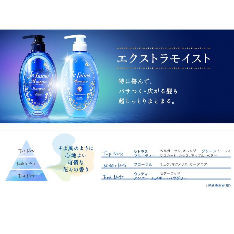 Kose Je l'aime Amino Treatment, Amino Acid Formula (Extra Moist),