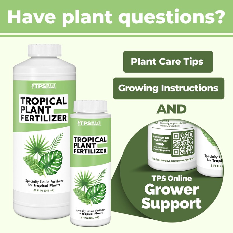 TPS NUTRIENTS Tropical Plant Fertilizer for All Tropical Indoor and