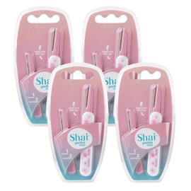 Dorco Shy Pocket Slide Eyebrow Razor, 4 Pieces / 도루코 샤이포켓 슬라이드 눈썹면도기, 4개