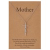 Lcherry Mother's Day Gifts from Daughter Mother Cross Necklace for