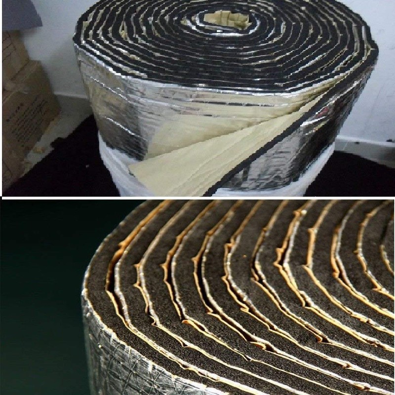 160"x40" Car Sound Deadener Aluminum Heat Shield Insulation Mat 6MM
