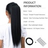 Yamel Ponytail Extension Natural off Black Long Straight 20" Upgrade