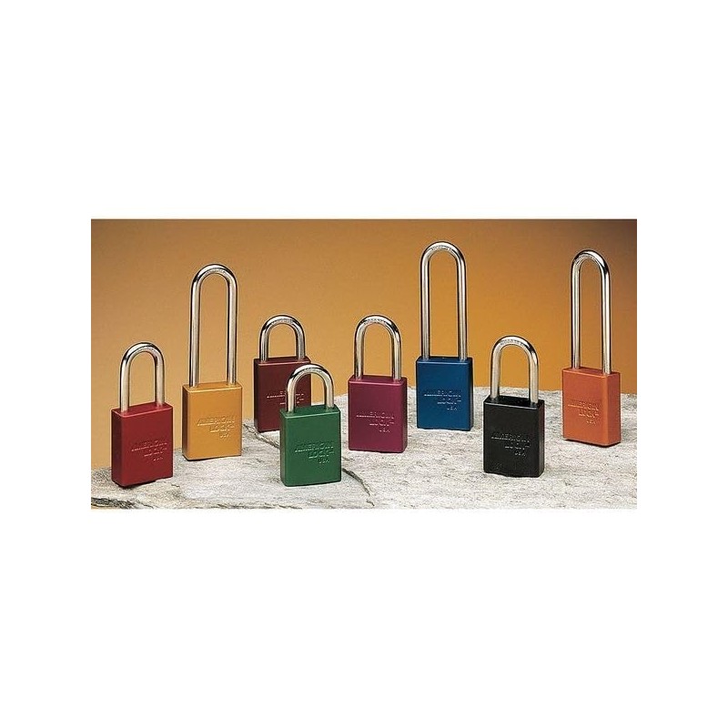 ORANGE SAFETY LOCK-OUT PADLOCK KEYED DIFFERENT