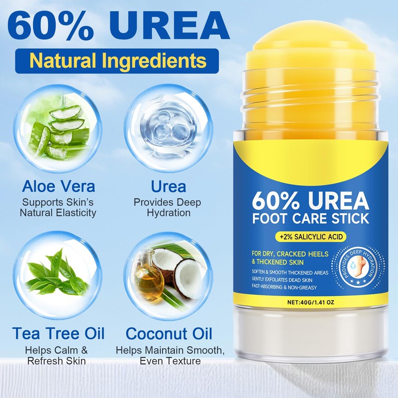 60% Urea & 2% Salicylic Acid Foot Repair Stick, Foot