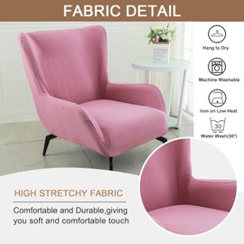 Eco-Ancheng Chair Cover Modern Accent Chair Cover Armchair Slipcover Wing Chair Slipcover with Arms Removable Covers for Chairs Armchair Sofa Covers Furniture Protector for Living Room,06