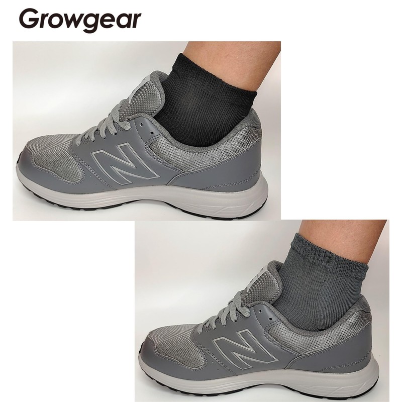 GROWGEAR 5 Toe Socks, 1 or 2 Pairs Sizes, S/M/L,