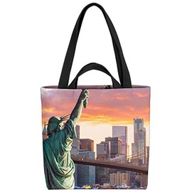 VOID Statue of Liberty Bag, 33 x 33 x 14 cm, 15 L Shopping Bag, Shopper Bag, multicoloured, Casual