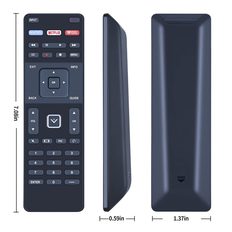 ZWP XRT122 Replacement Remote Control for VIZIO Smart TV D32-D1