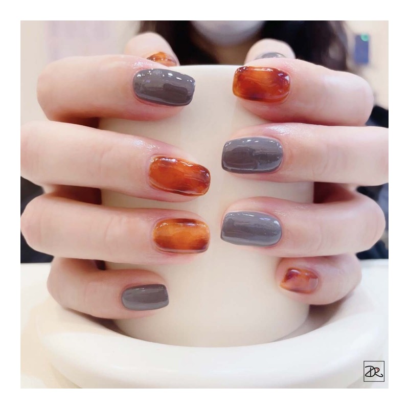 Next day delivery⭐Autumn marble nails⭐ / 다음날 발송⭐가을 마블네일⭐