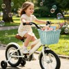 Cesto in vimini per bicicletta, cestino per bicicletta intrecciato a