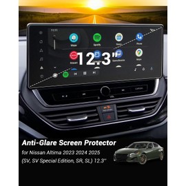 2025 Nissan Altima SL Screen Protector Anti Glare Matte for 2023 2024 2025 Nissan Altima (SV/SV Special Edition/SR/SL) 12.3'' Infotainment Screen Cover Screen Saver for 2024 Nissan Altima Accessories