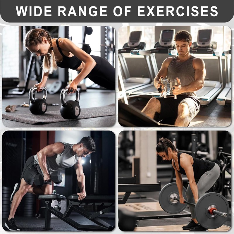 Anti-Slip Workout Grips - Ergonomic Rubber Hand Protector Gloves for