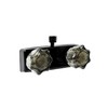 Dura Faucet RV Shower Faucet w/Smoked Acrylic Knobs - Black