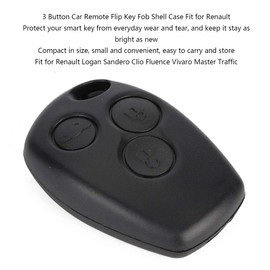 Gorgeri 3 Button Key Fob Cover Remote Key Case Remote Key Fob Key Fob Case Key Fob Cover Key Shell Case Car Key Fob Cover Shell ABS Key Fob Shell Case for Clio Fluence Vivaro Master