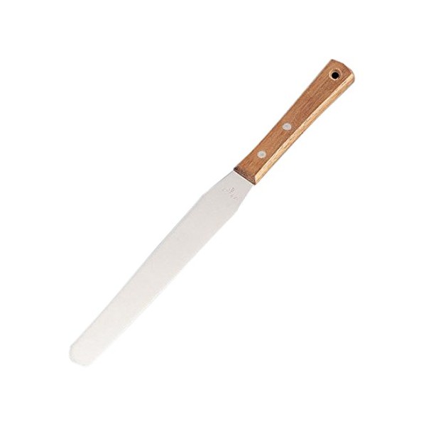Inteckaneki WSP4804 Wooden Handle Spatera 8 Blade: Stainless Steel Handle: Red Wood, Japan