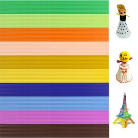 3D Pen Filament PCL Set, 220 Pieces Refill Packs, 2.5 mm, 22 Colours, 3D Doodler Pens Accessories (A)