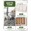 OXDFK 2 PCS Extendable Fork Spoon Set, Telescopic Stainless Steel