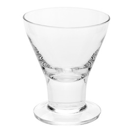 7 Ounce Stemless Martini Glasses, 10 Medium Mini Martini Glasses - Dishwasher Safe, Stemless Bottom, Clear Glass Short Martini Glasses, For Cocktails Or Appetizers - Restaurantware