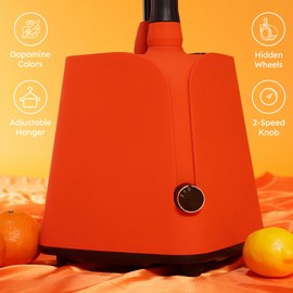 FARMLULU Colorful Standing Garment Steamer for Clothes, 2000W Professional Hanging Clothing Steamer with Stand, Commercial Cloth Fabric Steamers with 1.8L Water Tank for 45min Steaming, Lemon