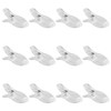 Hopzab 12PCS Clear Vertical Blind Clips, for Securing Curtains, Versatile
