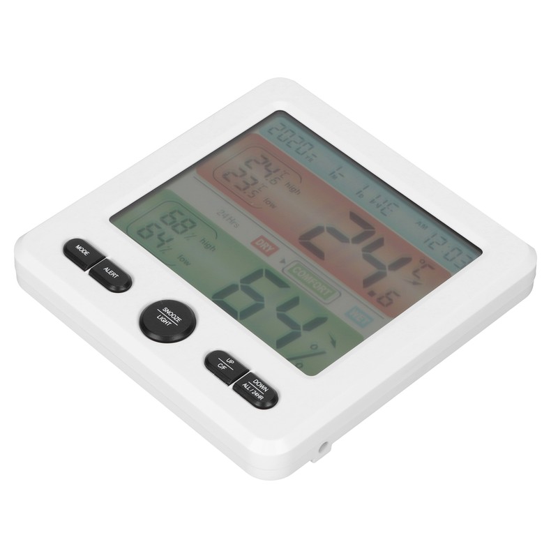 Digital Color Screen Temperature and Humidity Meter Indoor Thermometer Hygrometer