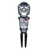 Golf Divot Repair Tool,Skull Shape Ball Marker - Zinc Alloy