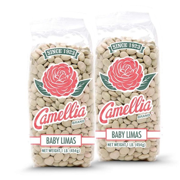 Camellia Brand Dried Baby Lima Beans, 1 Pound (Pack of 2)