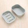 1 / 4Pcs Soap Dish Holder, White/Blue/Khaki/Green Soap Dish with