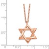 Million Charms 925 Sterling Silver Rose-tone Jewish Star of David