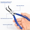 GINWORD 7-inch 4 Pcs Snap Ring Pliers Set, Circlip Pliers