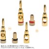 SAMCOS Banana Plugs Screw-in for Solderless Speaker Cables 24K Gold