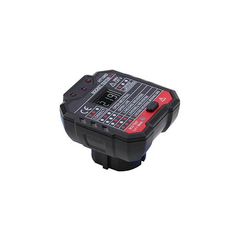 Socket Tester HT106D Wire RCD/GFCI Socket Tester AC 48-250 V