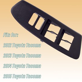 Door Window Switch Bezel Left Driver Side Fits for 2012-2015 Toyota Tacoma Replaces 74202-04040 Master Power Window Button Trim Panel