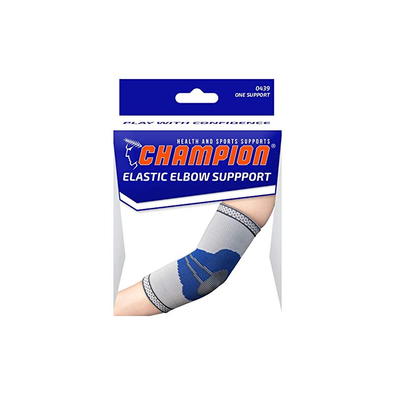 Elastic Elbow Support Compression Sleeve, Silver (Side Stays), Small